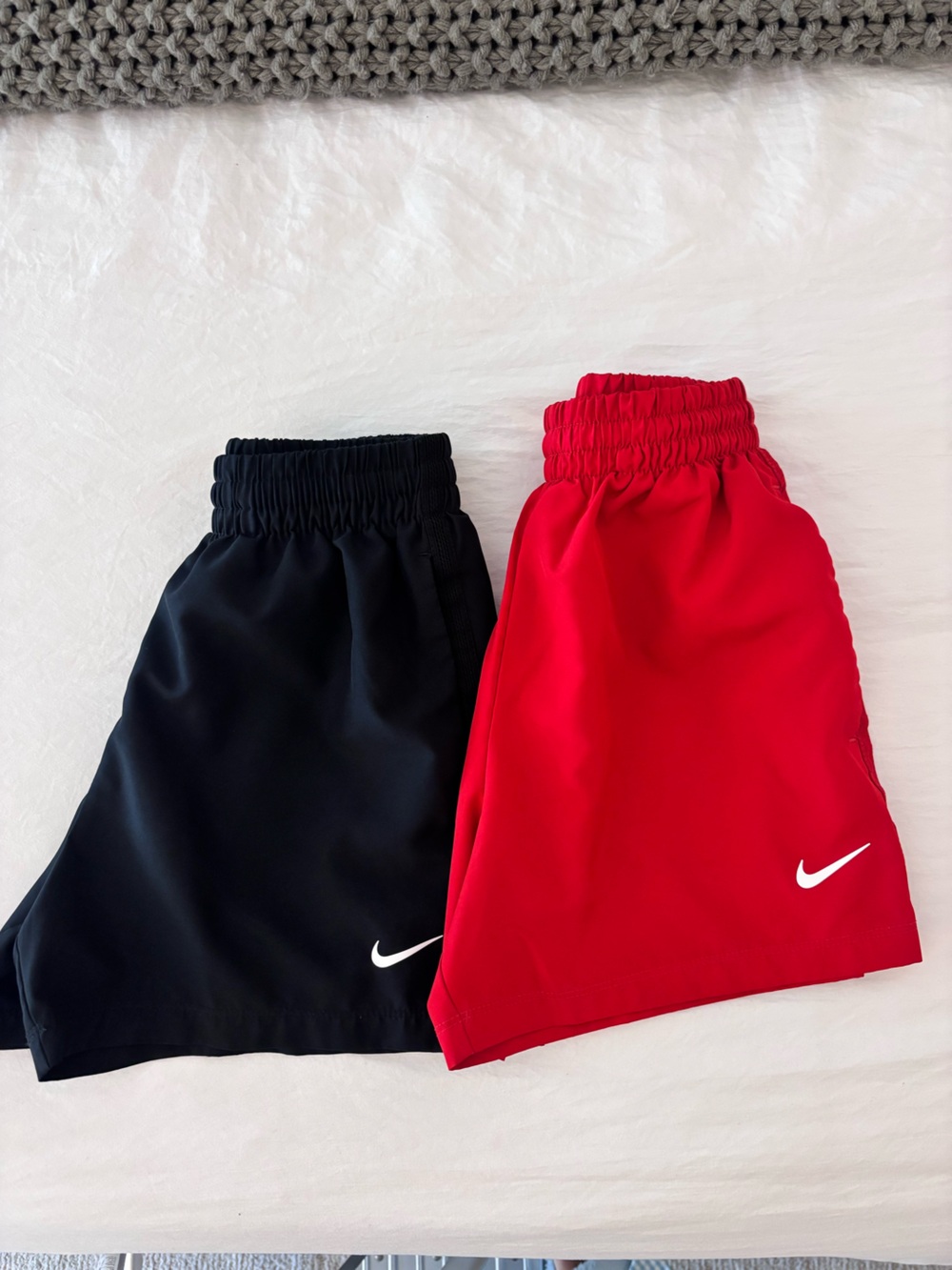 Nike Kids Multi Dri Fit Shorts - Duo in Red and Black